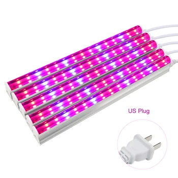 

5pcs Tube Seed Starting Greenhouse Hydroponic Garden Full LED Grow Light Bar For Indoor Plant Vegetable Flower Bloom