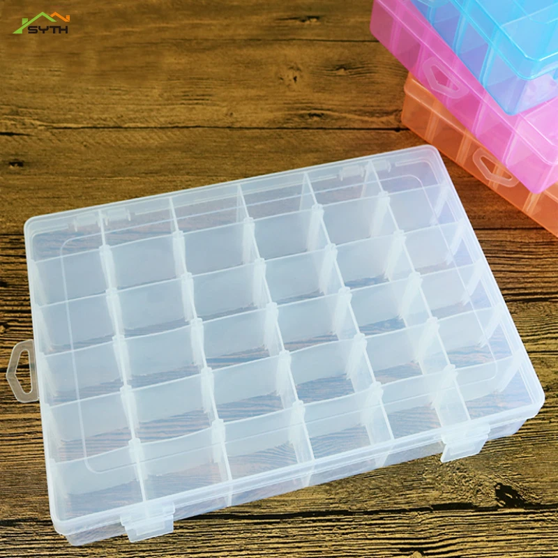 

Adjustable Plastic Storage Box Storage Box Box For Jewelry Diamond Embroidery Craft Bead Pill Storage Tool 4 Colors