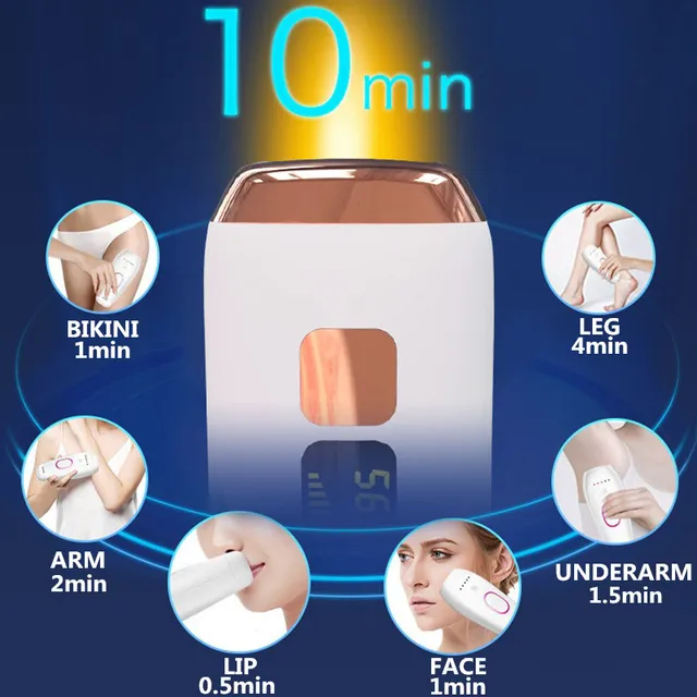 500000 Flash Permanent IPL Laser Hair Removal Machine Mini 3 in 1