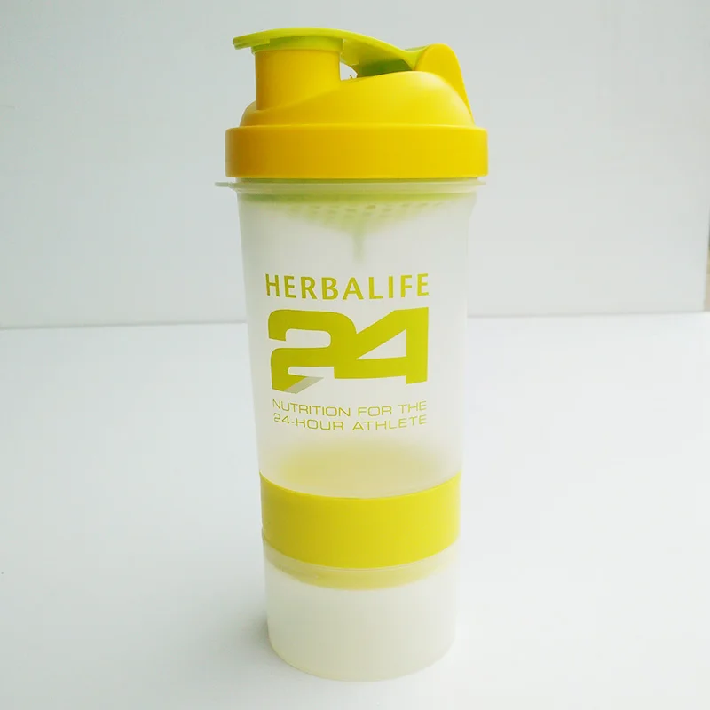 Новое поступление розовый зеленый синий 800 мл Herbalife питательная 24 подходящая бутылка для воды модный портативный шейкер для протеинового порошка на заказ - Цвет: 500ml shake
