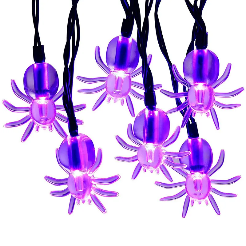 

LED Halloween Light String Spider Style Battery Power Festival Lighting Decoration Halloween Atmosphere String Lights