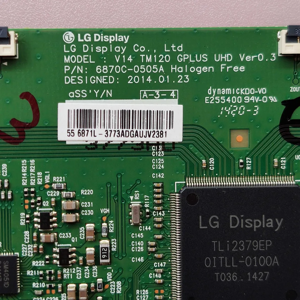 CARTE T-con Tv Lg V14 TM120 UHD VER 0,6. PN 6870c-0502c