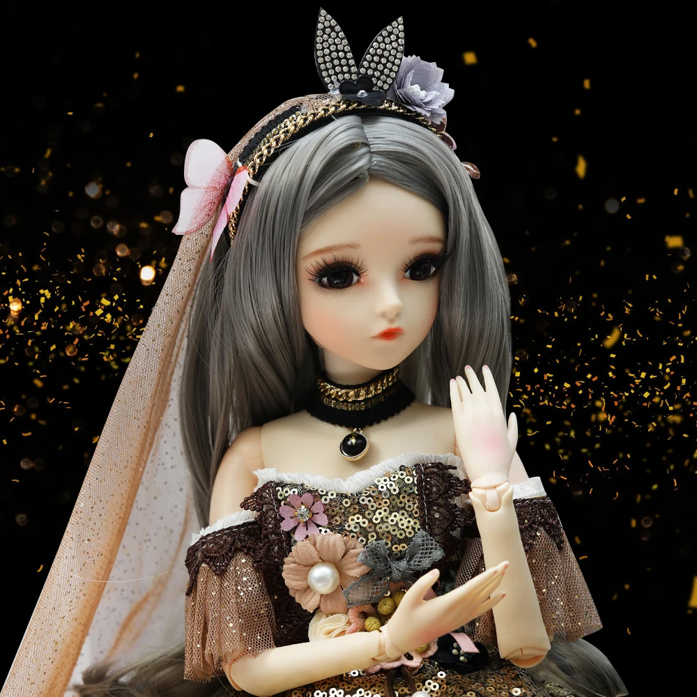 

UCanaan 60CM BJD SD Dolls with Palace Style 18 Ball Jointed dolls for New Year Gift Best Gift For Girl and Doll Collection