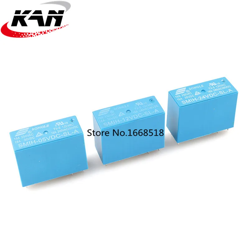 

10 шт. SMIH-05VDC-SL-A SMIH-12VDC-SL-A SMIH-24VDC-SL-A 05 12 24 V реле 16A 250V 6pin группа нормально разомкнутый Новый и оригинальный