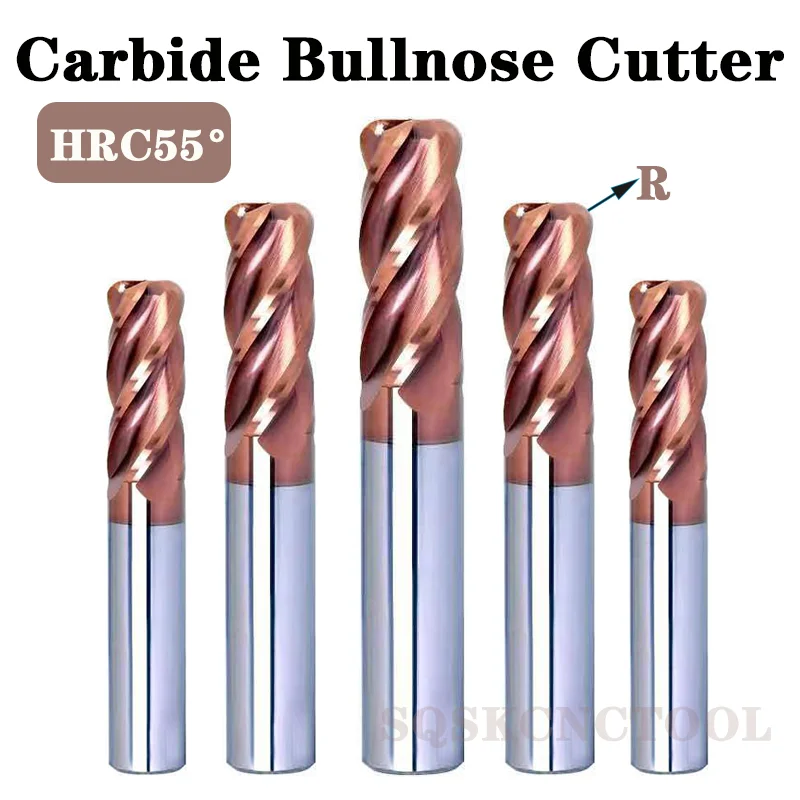 Corner Rounding End Mill Tungsten Carbide Cutter CNC Router Bit Milling