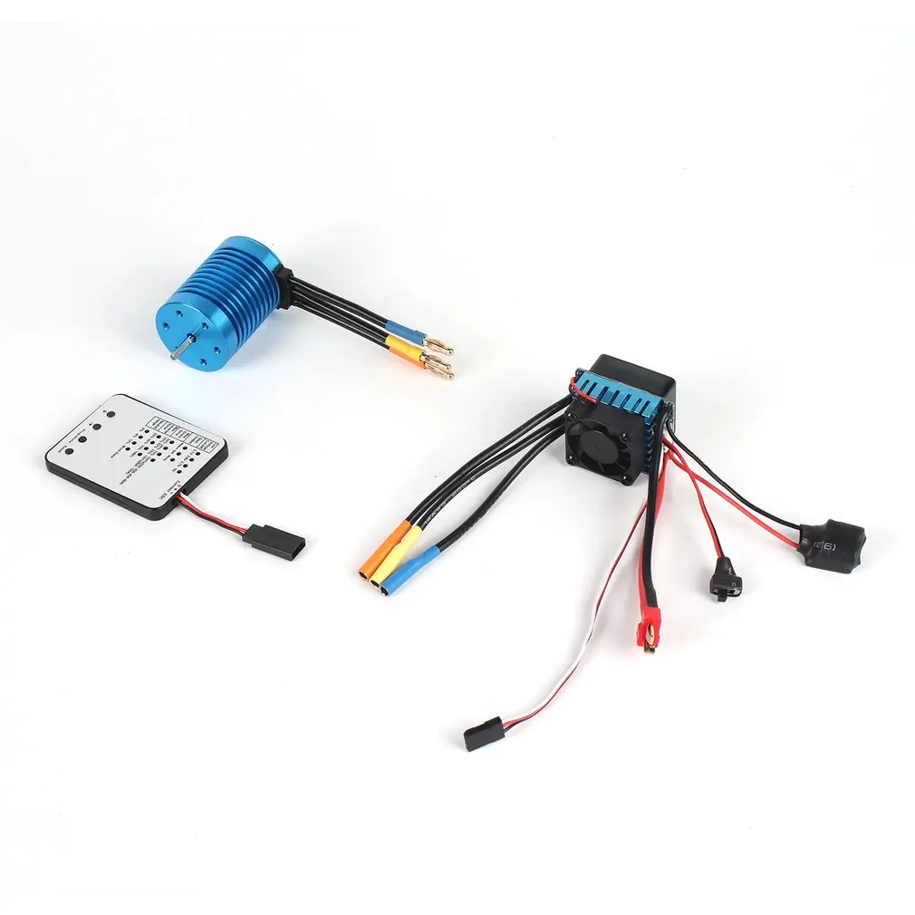 

F540 3930KV 4 poles Sensorless Brushless Motor 45A ESC with LED Programming Card Combo Set for 1/10 RC Car Truck Hot Sale