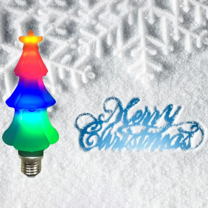 

NEW Christmas Tree Plastic Color Bulb Flashing Lighting Night Light For Home Party