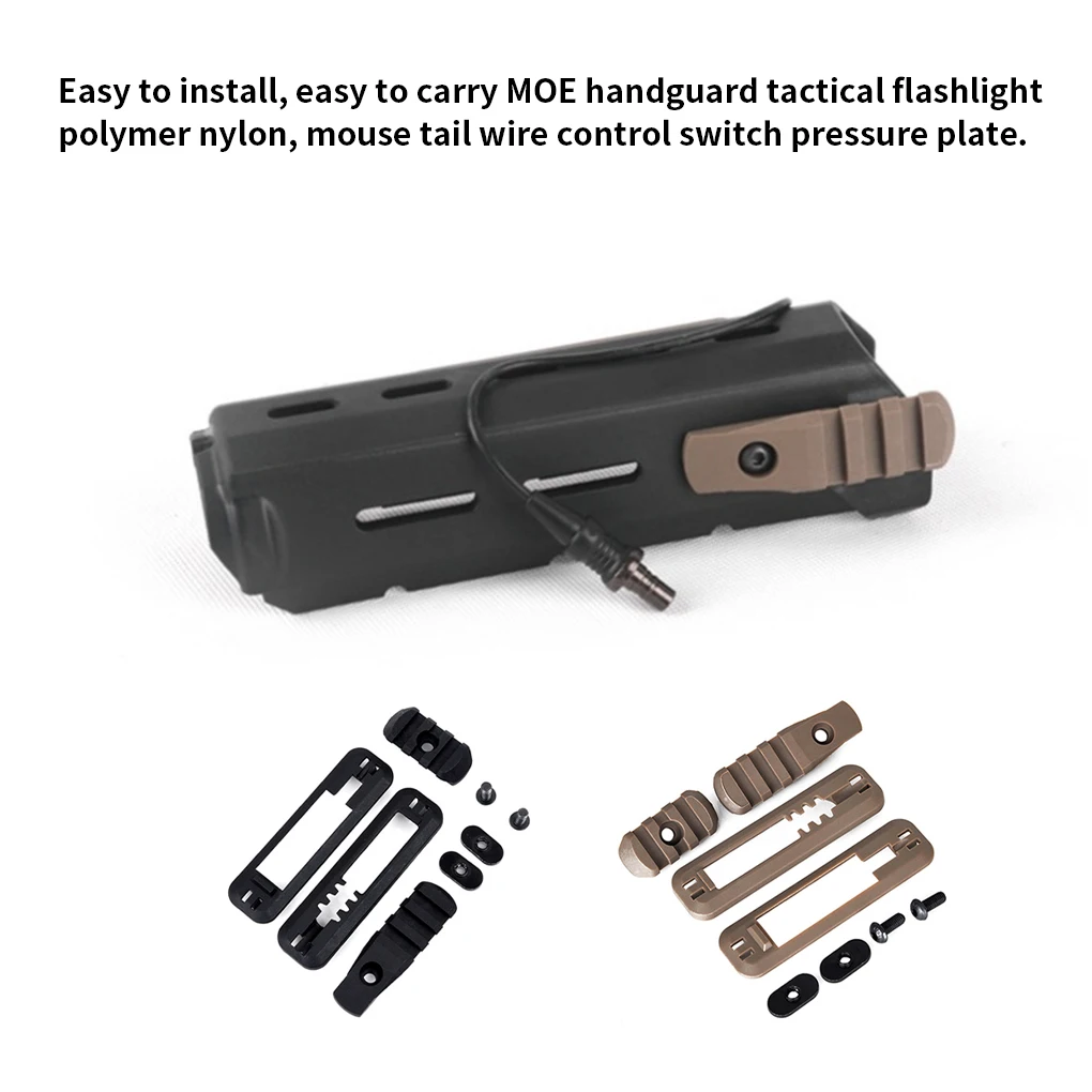8PCS/Set Tactical MOE Handguard Scout Light Kit Rail Mount 20mm Picatinny Airsoft Rifle PEQ Light Mount Hunting Accessories