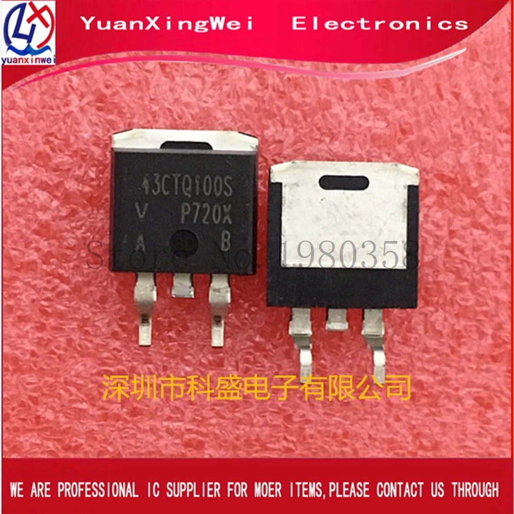 5 шт./лот 43CTQ100S 43CTQ100SPBF-263 TO263
