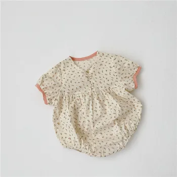 

MILANCEL baby girls clothes infant girls playsuit vintage baby girls bodysuits loose style baby outfit