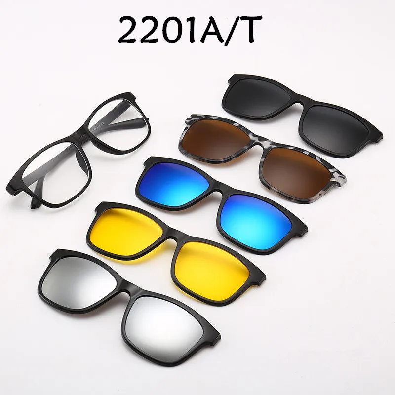 

5 +1 Set Glasses Women Men Mirror Polarized Sunglasses Clip-on Make Prescription Myopia Hyperopia Astigmatism Gift Man women
