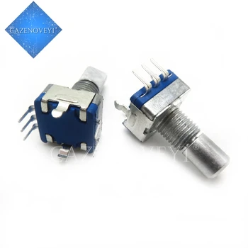 

10pcs/lot Half / Plum axis rotary encoder, handle length 15mm / 20mm code switch/ EC11 / digital potentiometer with switch 5Pin