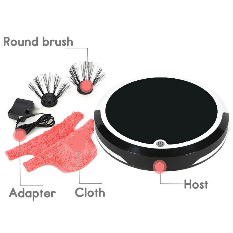 SANQ 4 in 1 Rechargeable Strong Suction Intelligent Cleaning Robot Vacuum Cleaner, Us Plug