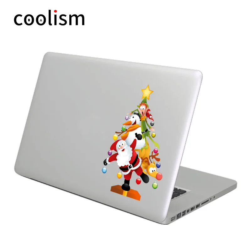 Рождественская елка Санта Клаус наклейка для ноутбука Macbook Air Pro retina 11 12 13 15 дюймов hp Dell Mac Book Skin Mi notebook наклейка