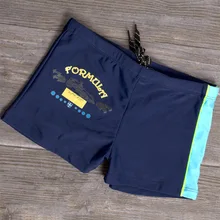 Плавки для мальчиков, новинка, темно-синие детские летние плавки для мальчиков, 9022