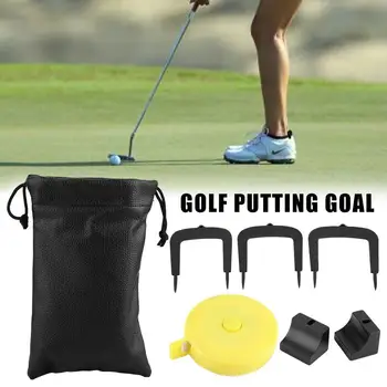 

Golf Putting Aim Target Gate Portable 3 Doors Golf Trainer Aids Game Door Training Golf Putting Putter For Golf Exercise Gr S3C2