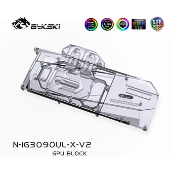 

Bykski Watercooler For Colorful iGame Geforce RTX 3090/3080 Advanced OC 10G Card Cooled,Full Cover Water Block, N-IG3090UL-X-V2