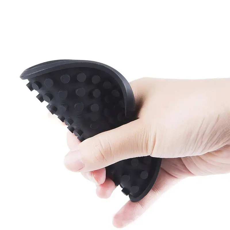 6pcs Silicone Black Coasters Round-shaped Practical Convenient Heat-resistant deep tray anti-overflow Coasters