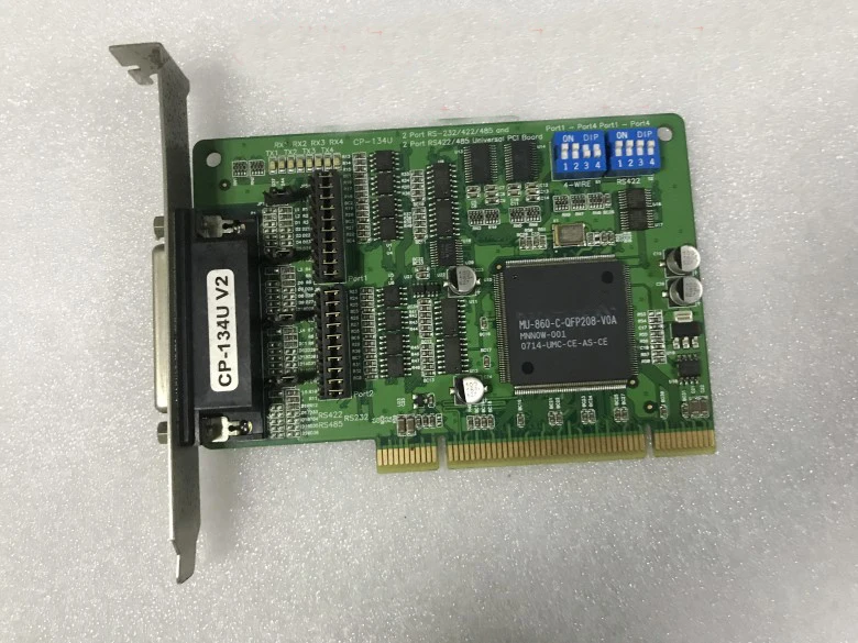 Мокса CP-134U V2 4-портовый RS-422/485 PCI мульти-последовательный порт карты