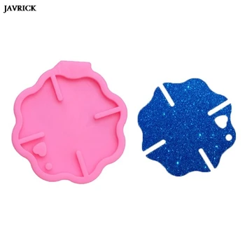 

Fire Sign Shaped Keychain Silicone Resin Mold with Hole DIY Jelly Shots Pudding Cupcake Cake Topper Jewelry Making Tools