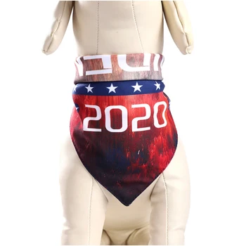 

Biden 2020 Dog Bandana Dual-layer Bib Scarf for Pet Cat Puppy Dog Puppy Cat Small Middle Large Dog Grooming Products