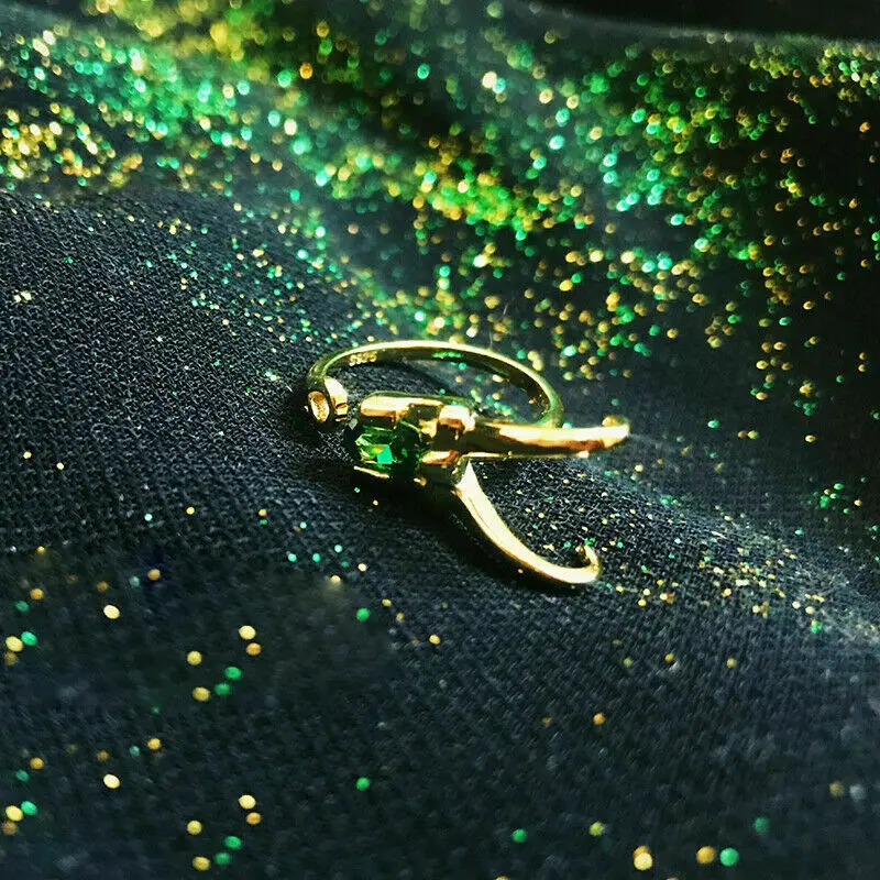 Movie Superhero Cosplay Loki Ring 925 Sterling Silver Adjustable Loki