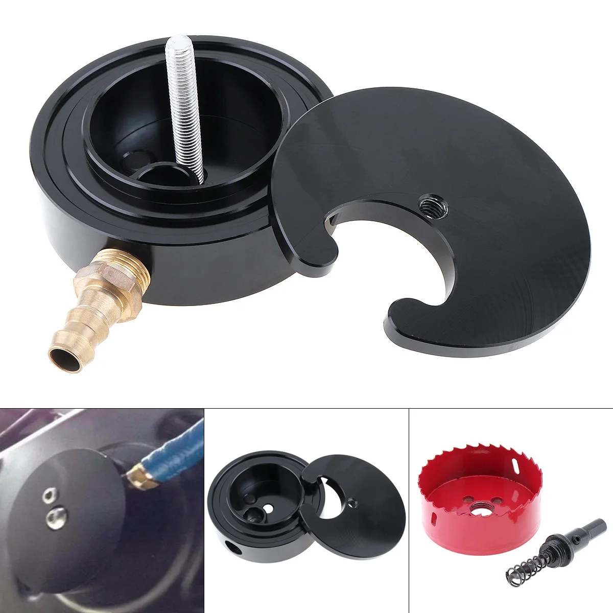 

New Durable Aluminum Alloy Fuel Tank Sump Kit Set for Duramax Powerstroke Engines