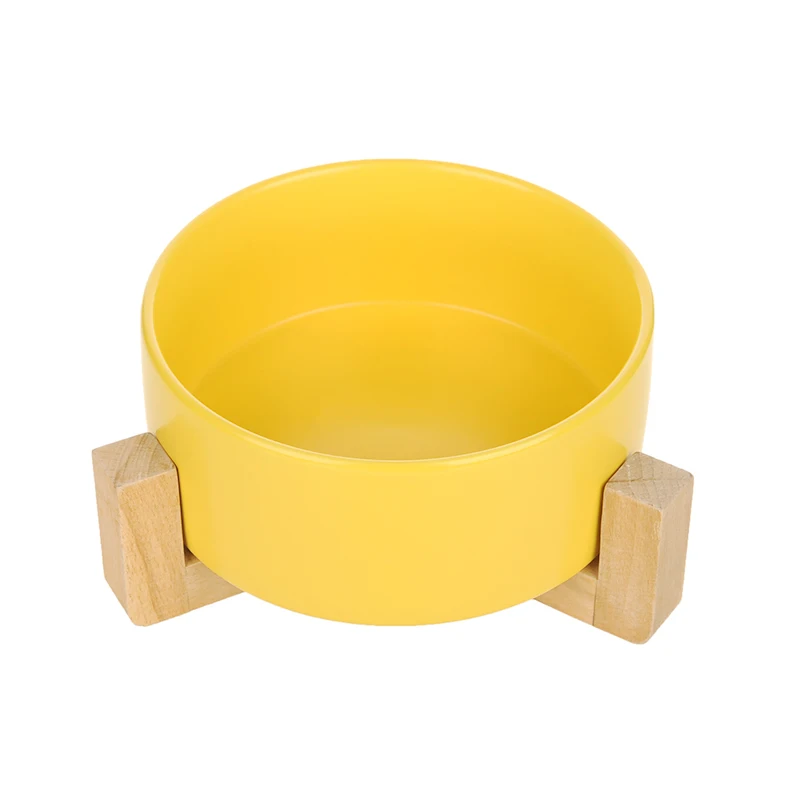 Yellow Кошачья миска бутылочка для подачи воды в Поильник для собак чаша котенка для фонтанчика питьевой воды Еда блюдо чаша для кормления домашних животных Товары - Цвет: Yellow