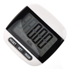 Многофункциональный шагомер счетчик калорий Расстояние 5 шагов буферная коррекция ошибок большой ЖК-дисплей с поясом, черный