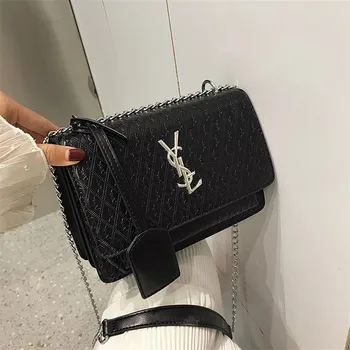 

Louis Brand 2020 New Famous Design Chain Shoulder Messenger Bags Fashion High Quality Women Purse and Handbags Small Square Bags