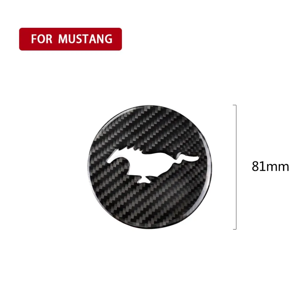 Для Ford Mustang Airspeed, эмблема на руль из углеродного волокна, автомобильные наклейки, автомобильный Стайлинг,,,,, автомобильные аксессуары
