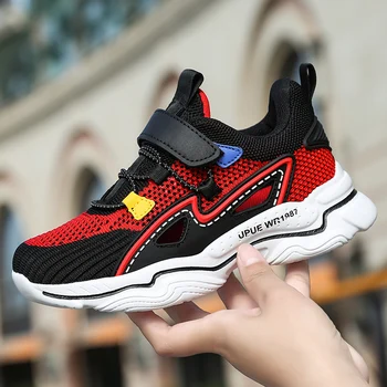

2020 New Fashion Chlidren Shoes Breathable Mesh Kids Flat Shoes for Boys Lightweight Running Sports Girls Enfant Shoes