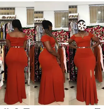 

African Design Dashiki Dress Split Fishtail Skirt Maxi Bazin Vintage Long Sleeve Maxi Robe Gowns Africa Sexy Lady Party