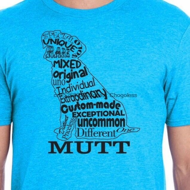 Футболка Mutt для влюбленных собак подарок домашних животных спасения