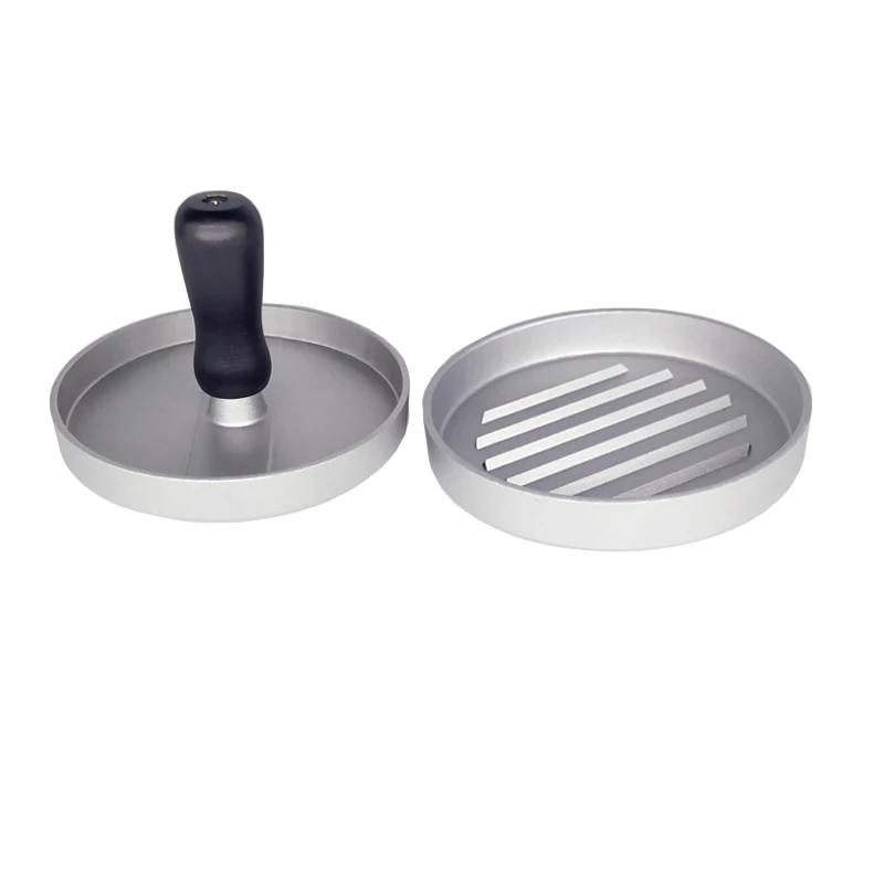Hamburger Press Round Shape Aluminum Alloy 11.9cm Hamburger Meat Beef Grill Burger Press Patty Maker Mold Meat Tools