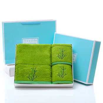 

Bath Towel Gift Box Three Piece Cotton White Hotel Towel Set Face Towels Bath Towels Washcloths Absorbent Hand Towel BB50YJ