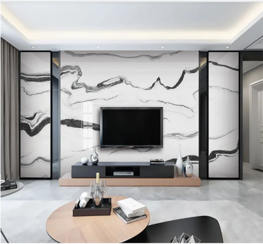 

xuesu Marbled Jazz white background wall wall bedroom wallpaper custom mural 8D waterproof wall cloth