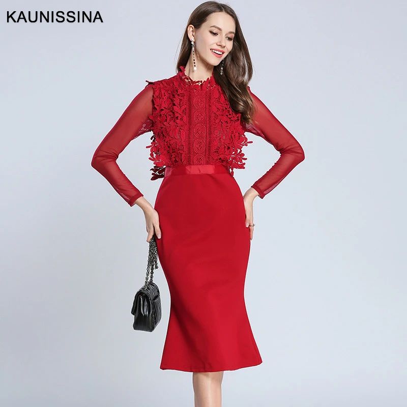 Design Cocktail Dress Red Women 