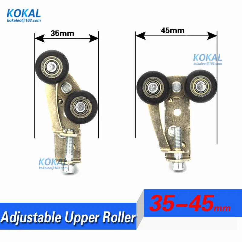 [UP 35 45Y] 2PCS closet sliding aluminum door and glass acting door