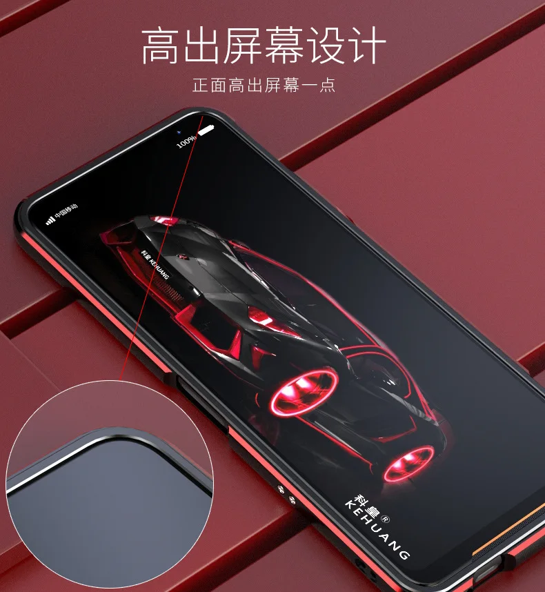 Роскошный Металлический Чехол-бампер для ASUS ROG 2 Чехол ROG2 Silm Armor защитный чехол из алюминиевого сплава для ASUS ROG Phone II
