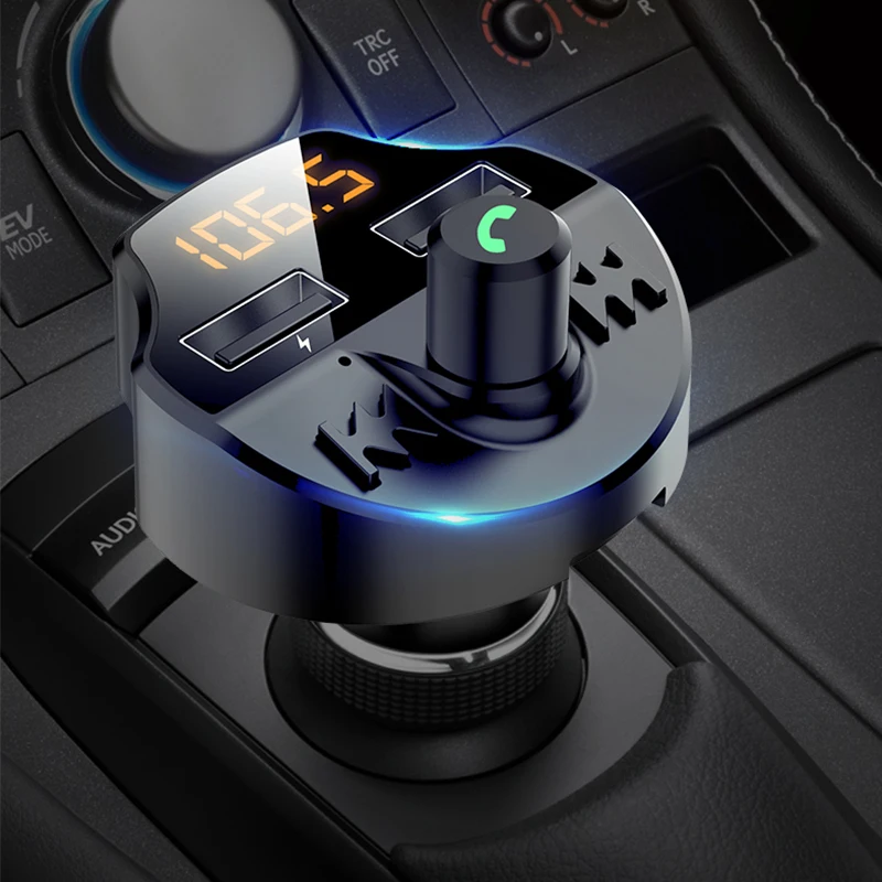  FM Transmitter Bluetooth Car Kit MP3 Player LED Dual USB 4.1A Car Charger For Citroen C5 C3 C4 Pica