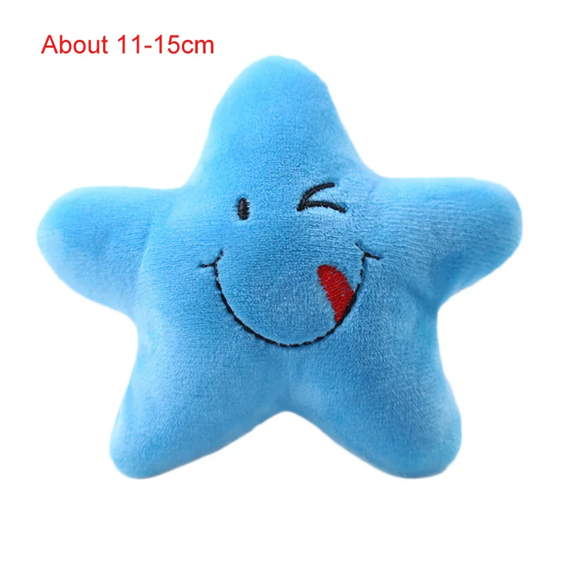 Blue Star Pawstrip 1 шт. плюшевые игрушечные собаки пищевая кость мороженое морковь щенок жевательная игрушка интерактивные игрушки для кошек собачка, звук, игрушка для маленьких собак - Цвет: Blue Star