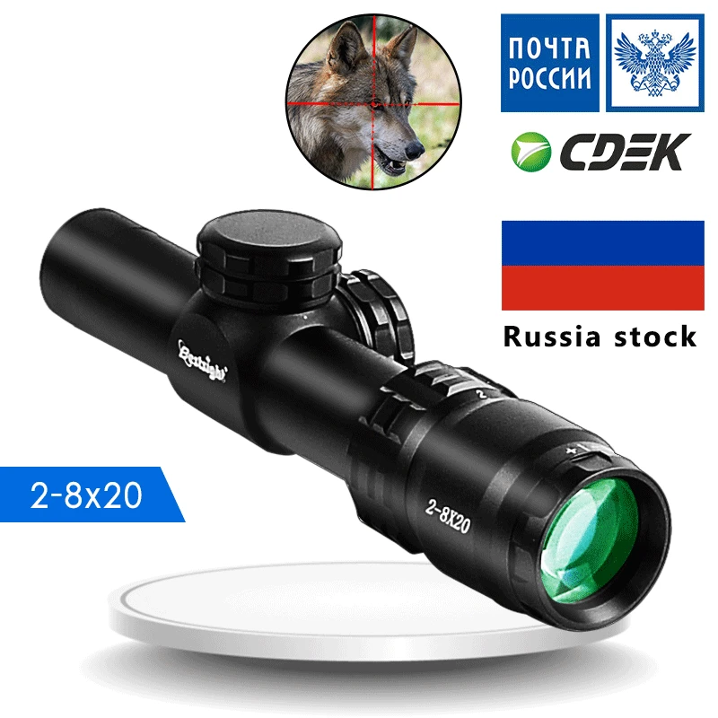 Новый 2 8X20 оптика компактный прицел охотничий прицел мил точка прицел стрельба охотничьи воздушные пистолеты|Оптические прицелы| | АлиЭкспресс