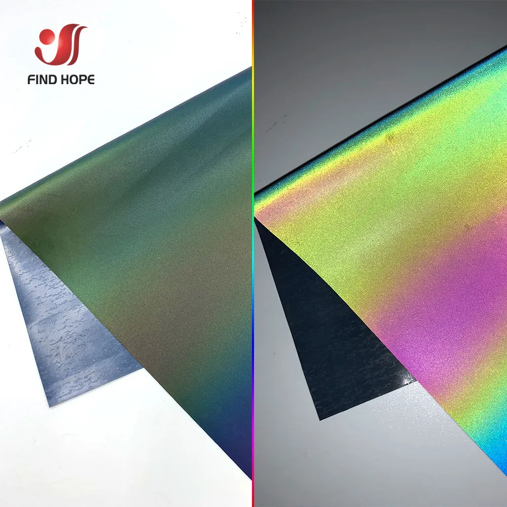 Отражающая Радуга/серый теплопередача Винил HTV утюгом на футболке одежде шляпе