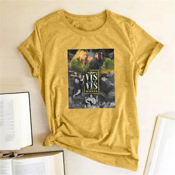 

New HOt Spain TV Series Women T-shirt Vis A Vis Print T-shirt Casual Women Short Sleeve Summer Tee Top Women Clothes Ropa Mujer