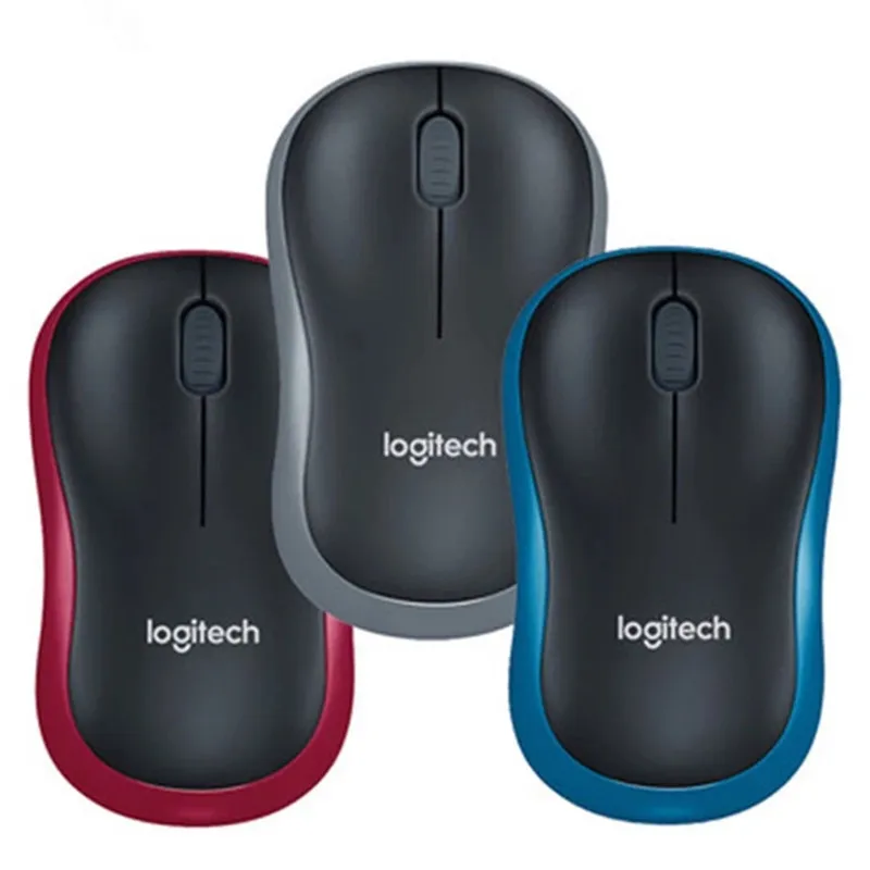 Logitech M186 2 4G Беспроводной Мышь с эргономичной 1000 точек/дюйм нано-приемник