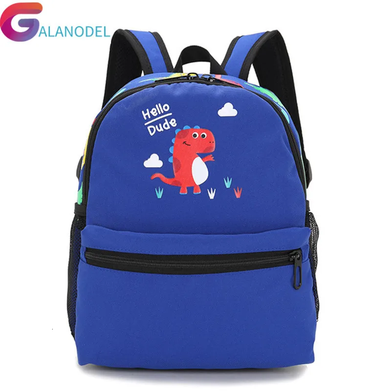 Brand Design Dinosaur print Children Backpacks Girl Boys Backpack Toddler Kids School Bags Anti-lost Kindergarten Bag