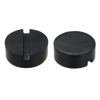 

2pcs DIY Car SUV Slotted Frame Rail Hydraulic Floor Jack Disk Rubber Pad Medium Jack Pad Floor Jacks Pad Jacks Pad