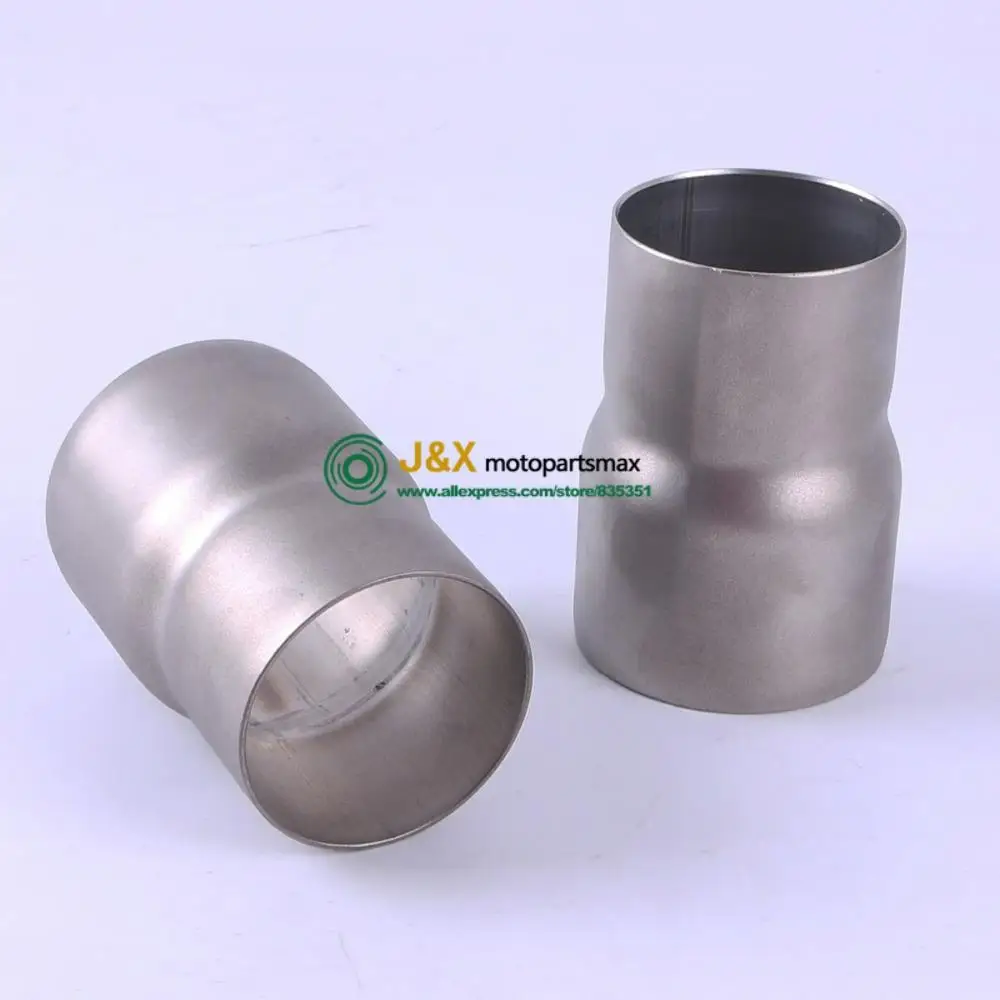 60 мм до 51 мотоцикл выхлопной адаптер мягкий Сталь конвертер Редуктор разъем