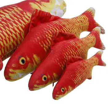 

Pet Cat Kitten Fish Shape Catnip Bite-resistant Playing Scratch Chewing Toy